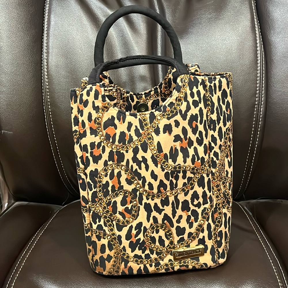 EUC Ellen Tracy Animal Print Insulated Tote Bag